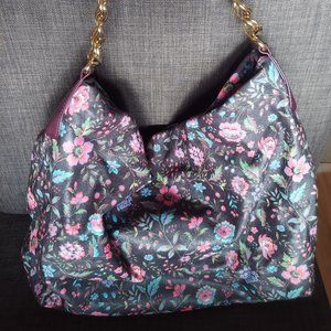 Liberty of London large floral leather tote bag